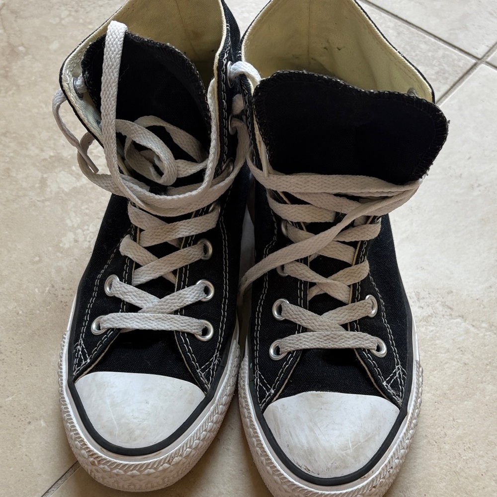 Converse Kids Black and White Sneakers
